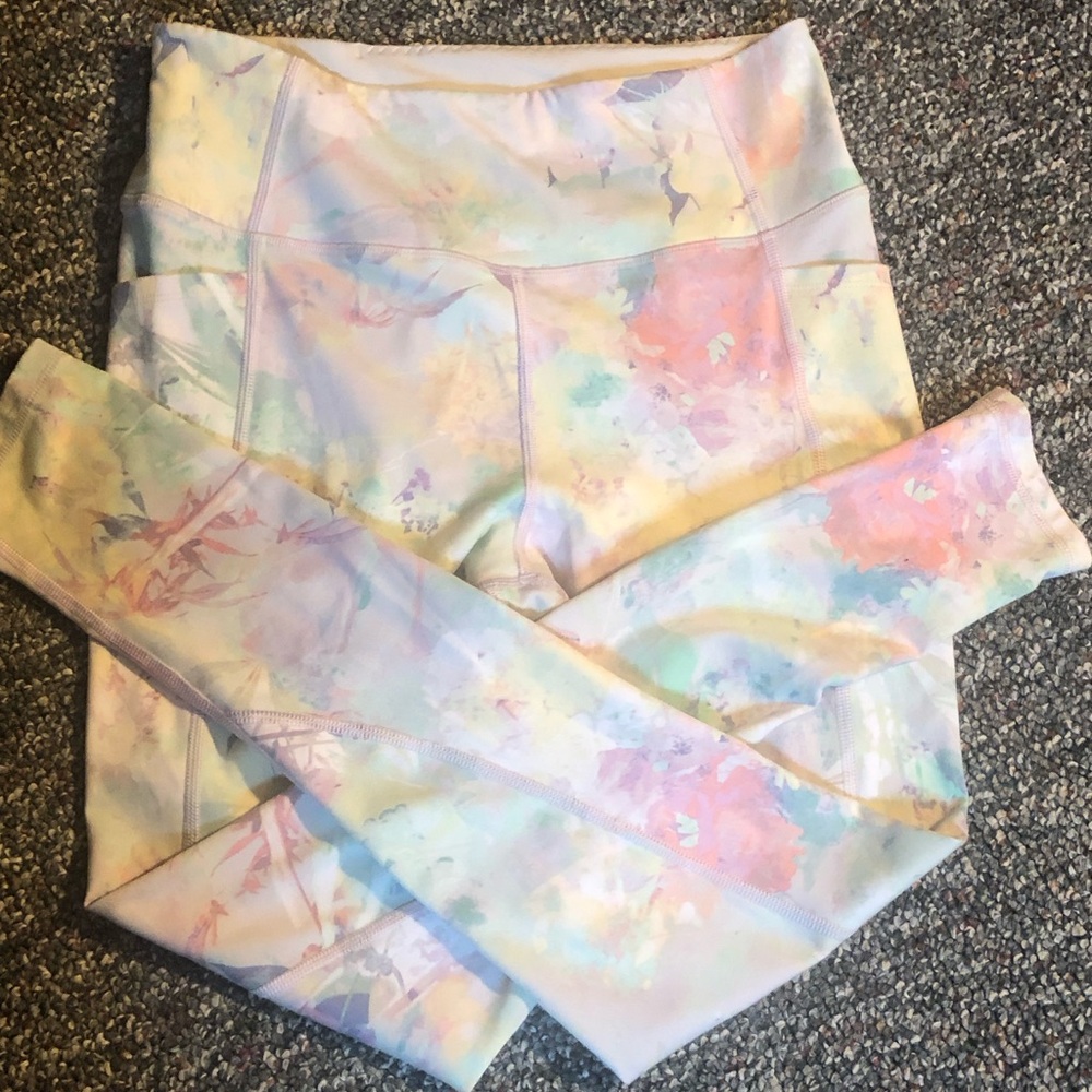 Victoria’s Secret Pastel Watercolor High-Waist Leggings